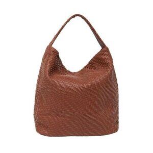Deux Lux Brown Woven Tote Bag